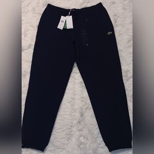 Lacoste Unisex-Large(5)-SPORT Fleece Sweatpants in Navy Blue -NWT $115